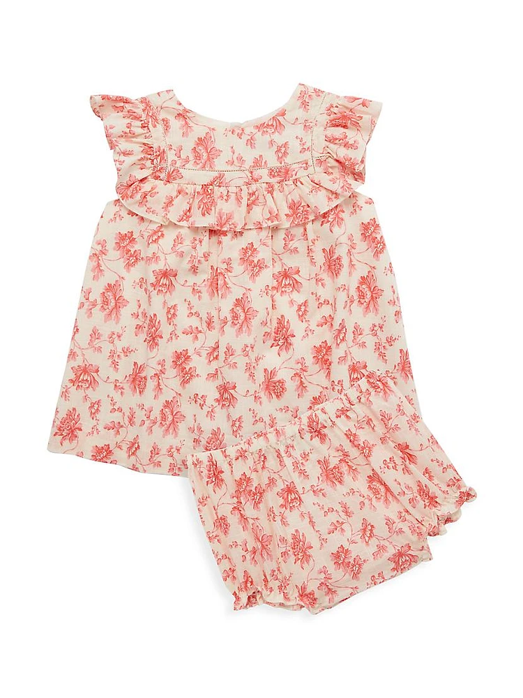 Baby Girl's & Little Ciara Dress Bloomers Set