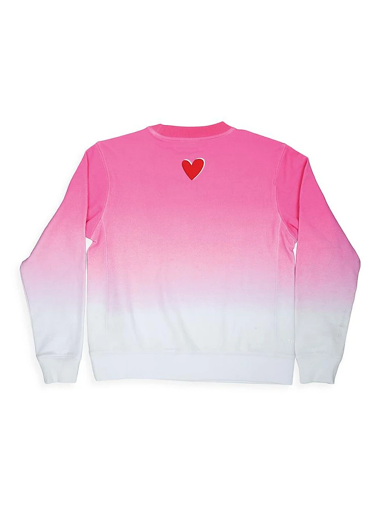 Little Girl's, Girl's & Adult's ILYSM Gradient Sweatshirt