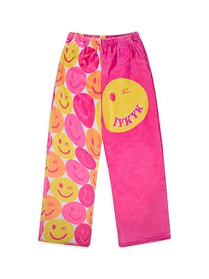 Little Girl's & Girl's IYKYK Plush Pants