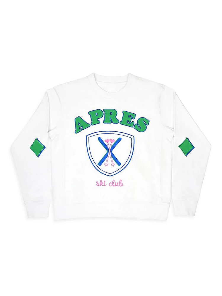 Little Girl's & Theme Apres Logo Cotton Sweatshirt