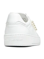 Courtside Pearl Leather Sneakers