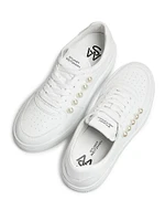 Courtside Pearl Leather Sneakers