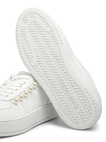 Courtside Pearl Leather Sneakers