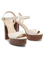 Ryder 95MM Suede Platform Sandals