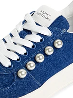 Courtside Pearl Leather Sneaker