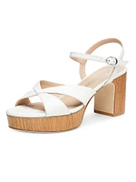 Carmen 75MM Lacquered Nappa Platform Sandals