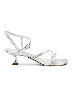 Oasis 50MM Metallic Leather Sandals