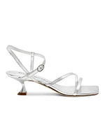 Oasis 50MM Metallic Leather Sandals