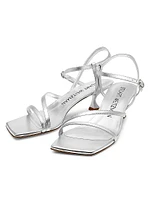 Oasis 50MM Metallic Leather Sandals