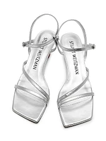 Oasis 50MM Metallic Leather Sandals