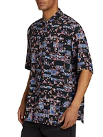 Vabilio Abstract Button-Front Shirt