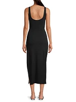 Camille Cut-Out Rib-Knit Midi-Dress