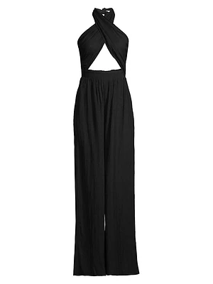 Kiwanda Cut-Out Wide-Leg Jumpsuit