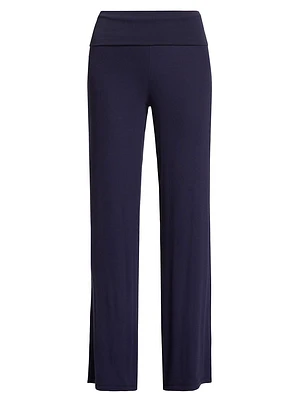 Rib-Knit Modal Yoga Pants