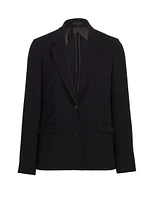 Crepe Twill Blazer