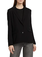 Crepe Twill Blazer