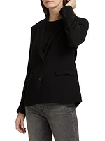 Crepe Twill Blazer