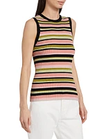 Stripe Cotton-Blend Vest