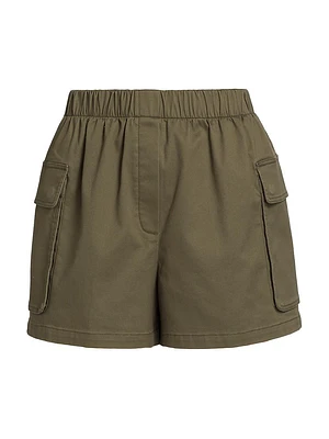 Cotton Twill Cargo Shorts