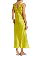 Silk Charmeuse Bias-Cut Dress