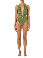 Sarakiniko Selena Metallic One-Piece Swimsuit