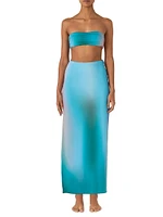 Lila Ombré Cut-Out Maxi Dress