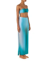 Lila Ombré Cut-Out Maxi Dress