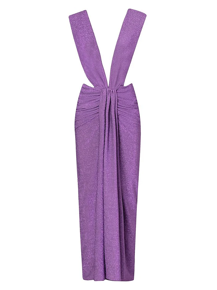 Sarakiniko Nia Draped Maxi Dress