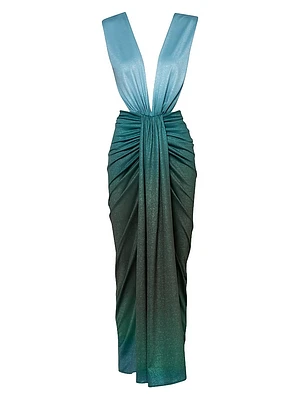 Sarakiniko Nia Draped Maxi Dress