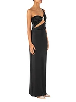 Sarakiniko Arrecife One-Shoulder Maxi Dress