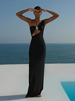 Sarakiniko Arrecife One-Shoulder Maxi Dress