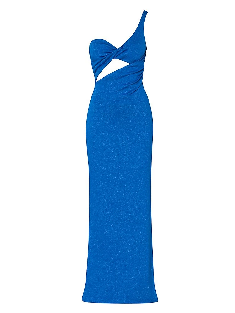 Sarakiniko Arrecife One-Shoulder Maxi Dress