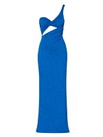 Sarakiniko Arrecife One-Shoulder Maxi Dress