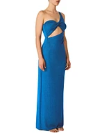 Sarakiniko Arrecife One-Shoulder Maxi Dress