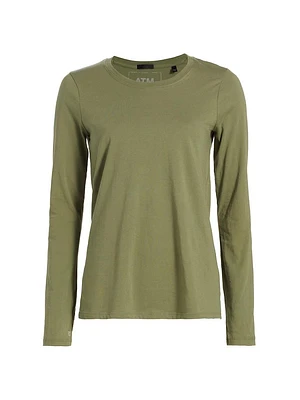 Jersey Cotton Long-Sleeve T-Shirt