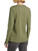 Jersey Cotton Long-Sleeve T-Shirt