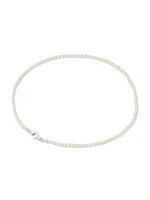 Mini Freshwater Pearl & Sterling Silver Chain Necklace