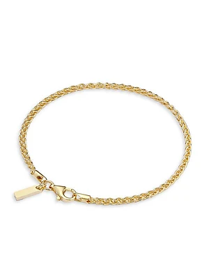 18K Gold-Plated Rope Bracelet