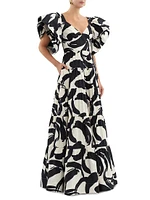 Pompidou Taffeta Maxi Dress