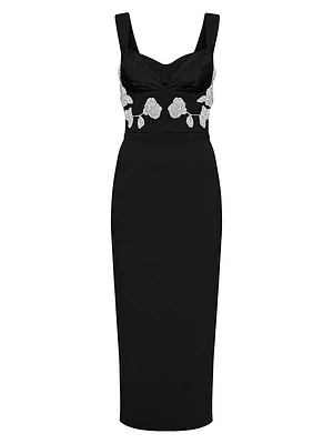 Juliana Embellished Bustier Midi-Dress