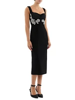 Juliana Embellished Bustier Midi-Dress