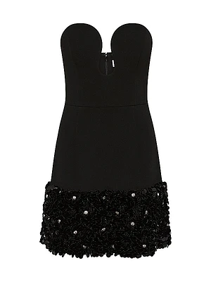 Elaine Keyhole Sequin Minidress