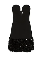 Elaine Keyhole Sequin Minidress