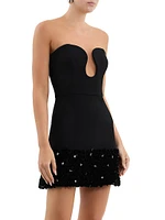 Elaine Keyhole Sequin Minidress