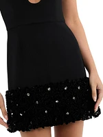 Elaine Keyhole Sequin Minidress