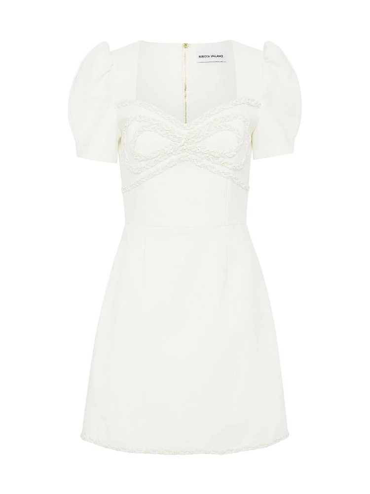 Clarisse Plait-Trimmed Minidress