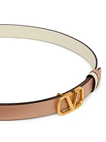 Reversible Vlogo Signature Belt Glossy Calfskin 20 MM