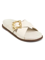 Enola Crisscross Leather Sandals