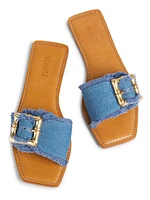 Enola Denim Slides