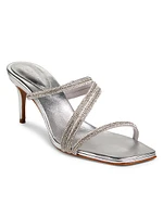 Giulia 76MM Metallic Leather Sandals